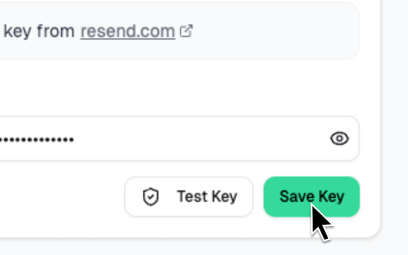 Resend API setup